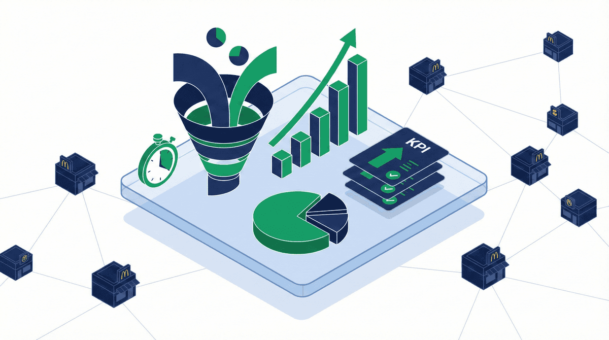Recruitment metrics dashboard with charts and performance indicators